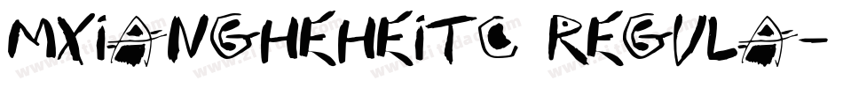mxiangheheitc regula字体转换